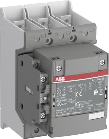 ABB AF146-30-11B-42 Schütz, 75 kW, 110-120 V 50/60 Hz, Schienenanschlüsse, fast operation coil