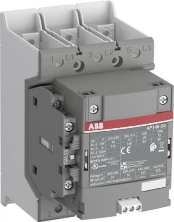 ABB AF146-30-11B-31 Schütz, 75 kW, 24-60 V 50/60 Hz / 20-60 V DC, Schienenanschlüsse