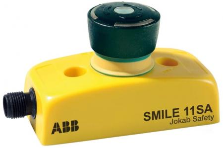 ABB Smile 11 SA Maschinen-Stopp-Taster 1 x 5-poliger Stiftstecker M12, 2 x Öffner LED-Anzeige im Taster