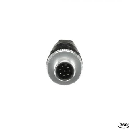 ABB M12-C04 M12-Stiftstecker 8-polig mit Schraubanschluss, Kabeldurchmesser: 2.5 ... 6.5 mm