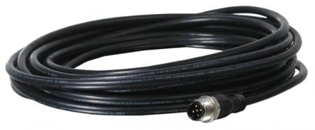 ABB M12-C102 M12-Kabel 10 m, geschirmt gerade, 5 x 0.34 mm² und Abschirmung auf Stift 3 (0 V DC) am Stiftstecker