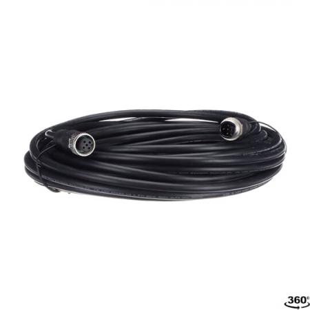 ABB M12-C1012 M12-Kabel 10 m, geschirmt gerade, 5 x 0.34 mm² und Abschirmung und M12-Stiftstecker mit Abschirmung auf Stift 3 (0 V DC)