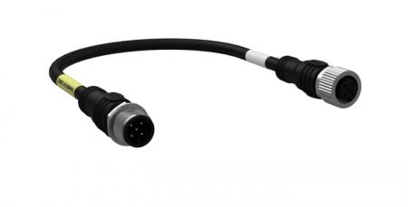 ABB M12-CT0212 M12-Transferkabel, geschirmt gerade, 5 x 0.34 mm² und Abschirmung M12 Stift- und Buchsenstecker (beides 5-polig)