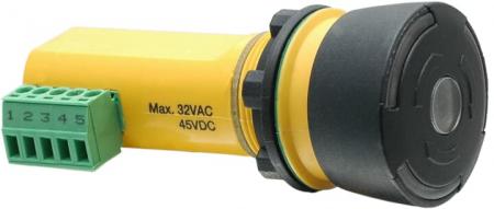 ABB INCA 1S Maschinen-Stopp-Taster 2 x NC, LED-Anzeige im Taster
