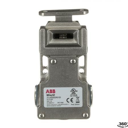 ABB MKey5Z Sicherheitsschalter mit Standardbetätiger, 2Öffner + 1 Schließer nicht verriegelte Zuhaltekraft 12 N aus Edelstahl