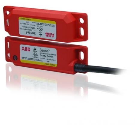ABB Sense7 10M Sicherheitsschalter 2 Öffner + 1 Schließer , Kabel 10 m, LED Schalter aus Kunststoff