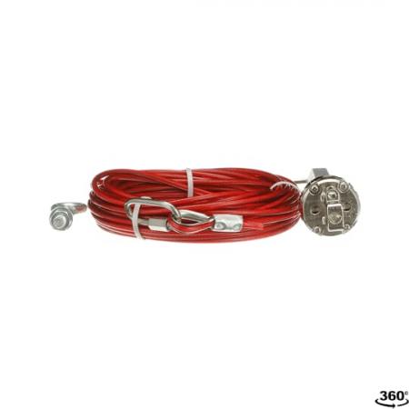 ABB 10m Wire kit Galv Seilzugset 10 m Seil, 5 x Augenschrauben 1 x Spanner / Greifer 1 x Inbusschlüssel