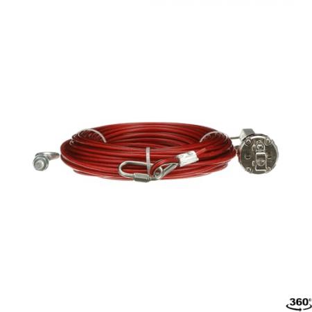 ABB 20m Wire kit Galv Seilzugset 20 m Seil, 9 x Augenschrauben 1 x Spanner / Greifer 1 x Inbusschlüssel