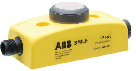 ABB Smile 12 RG M12-8 Reset-Taster Reset für EDEN OSSD, 1 x 8-pol. M12 Stift- und Buchsenstecker 5 verschiedene Farbfilter