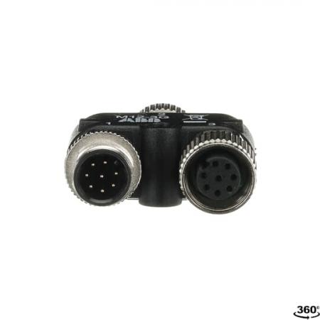 ABB M12-3G Y-Stecker mit M12-Anschlüssen von Adam OSSD M12-8 mit M12-8 Kabel