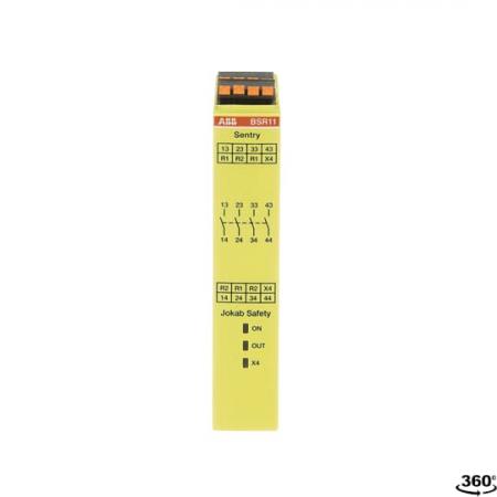 ABB Sentry BSR11P SAFETY RELAY Erweiterungsrelais 24 V DC Relaisausgänge 4 NO, PushIn Betriebsspannung 24 V DC