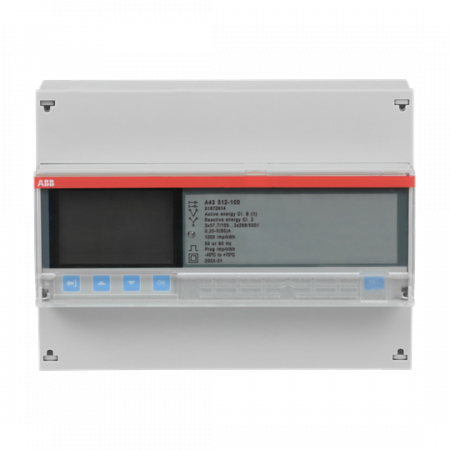 ABB A43 512-100 Drehstromzähler, RS485 „Platin“, 3 Phasen, Direktanschluss 80A