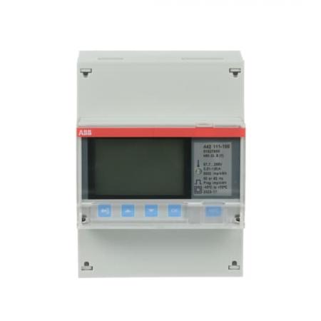 ABB A42 111-100 Messwandlerzähler „Stahl“, 1 Phase, Wandleranschluss 6A
