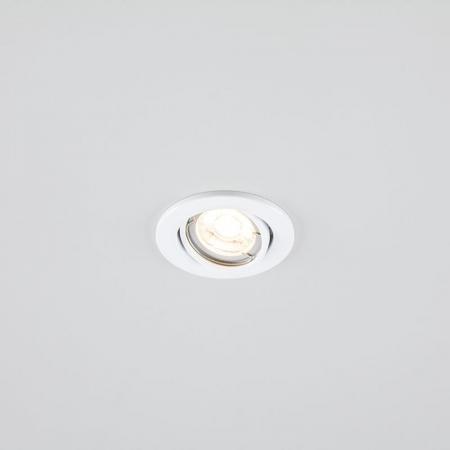 EVN Decken-Einbaustrahler für Niedervolt GU5.3 Leuchtmittel rund schwenkbar weiß IP20 12V EinbauØ68