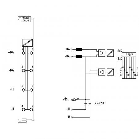 WAGO 753-647 DALI-Multi-Master-Klemme DALI-2 für WAGO-I/O-SYSTEM 750