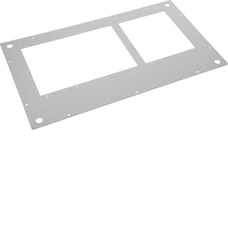 Hager Deckblech mit Einführung IP40 400x400