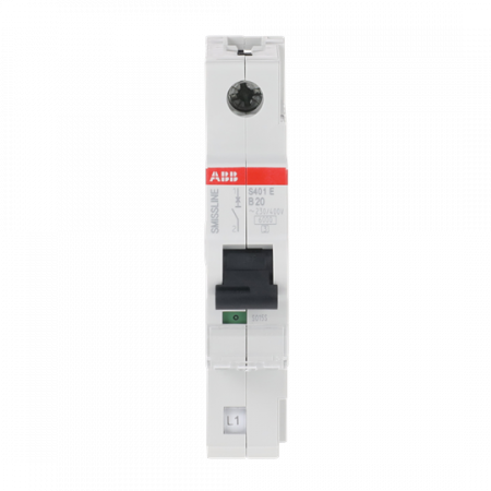 ABB S401E-B20 Sicherungsautomat B-Char., 20 A, 6 kA, 1P, steckbar