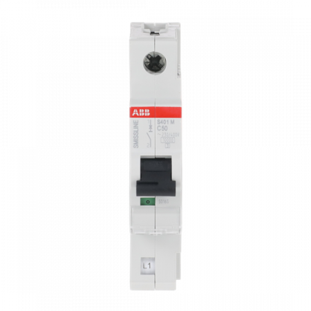 ABB S401M-C50 Sicherungsautomat C-Char., 50 A, 10 kA, 1P, steckbar