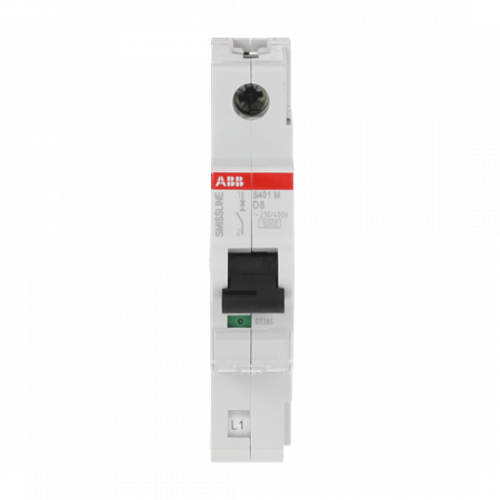 ABB S401M-D8 Sicherungsautomat D-Char., 8 A, 10 kA, 1P, steckbar