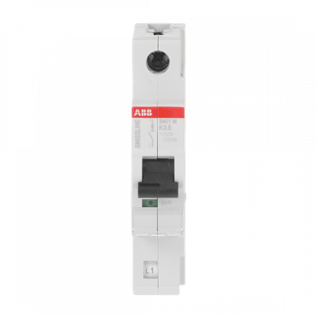 ABB S401M-K0.5 Sicherungsautomat K-Char., 0.5 A, 10 kA, 1P, steckbar