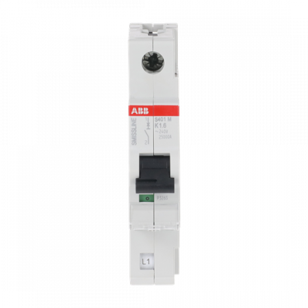ABB S401M-K1.6 Sicherungsautomat K-Char., 1.6 A, 10 kA, 1P, steckbar