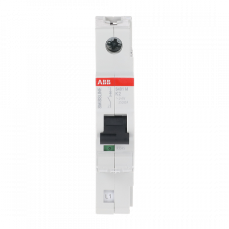ABB S401M-K2 Sicherungsautomat K-Char., 2 A, 10 kA, 1P, steckbar