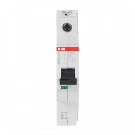 ABB S401M-K6 Sicherungsautomat K-Char., 6 A, 10 kA, 1P, steckbar