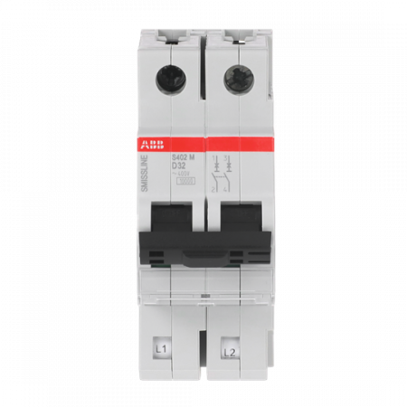 ABB S402M-D32 Sicherungsautomat D-Char., 32 A, 10 kA, 2P, steckbar