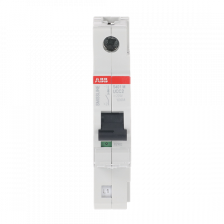 ABB S401M-UCC2 Sicherungsautomat C, 2 A, 125 V DC, 1P, 50 kA
