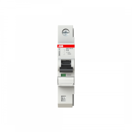 ABB S401M-UCC8 Sicherungsautomat C, 8 A, 125 V DC, 1P, 10 kA