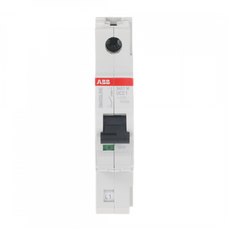 ABB S401M-UCZ1 Sicherungsautomat Z-Char., 1 A, 125 V DC, 1P, 50 kA Z, 1 A, 125 V DC, 1polig, Icu=50 kA
