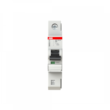 ABB S401M-UCZ8 Sicherungsautomat Z-Char., 8 A, 125 V DC, 1P, 10 kA Z, 8 A, 125 V DC, 1polig, Icu=10 kA