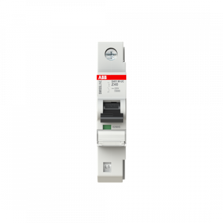 ABB S401M-UCZ40 Sicherungsautomat Z-Char., 40 A, 125 V DC, 1P, 10 kA Z, 40A, 125 V DC, 1polig, Icu=10 kA