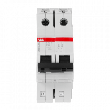 ABB S402M-UCZ1 Sicherungsautomat Z-Char., 1 A, 250 V DC, 2P, 50 kA, steckbar