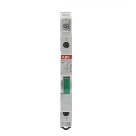 ABB E215-16-11D Taster Grün 16 A, 1 Schließer, 1 Öffner, 250 V AC