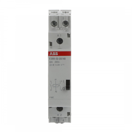 ABB E290-32-20/48 Stromstoßschalter Spule 48 V AC/24 V DC, 32 A, 2 Schließer