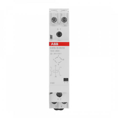ABB E291S-16-20/24 Serien-Stromstoßschalter Spule 24 V AC/12 V DC, 16 A, 2 Schließer