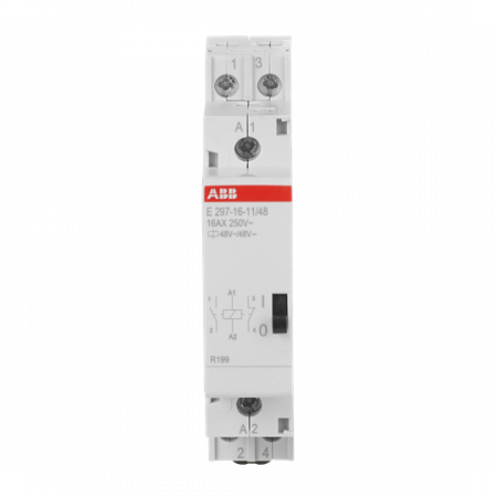 ABB E297-16-11/48 Installationsrelais Spule 48 V AC/48 V DC, 16 A, 1 Öffner + 1 Schließer