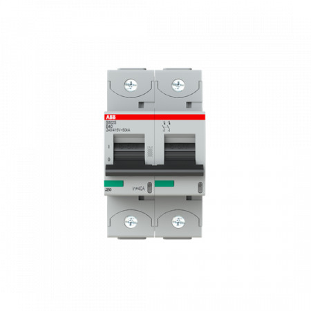 ABB S802S-B40 Hochleist.-Sicherungsautomat, 40A, B, 400 V AC=Icu 50kA, 690 V AC=Icu6kA, 2P