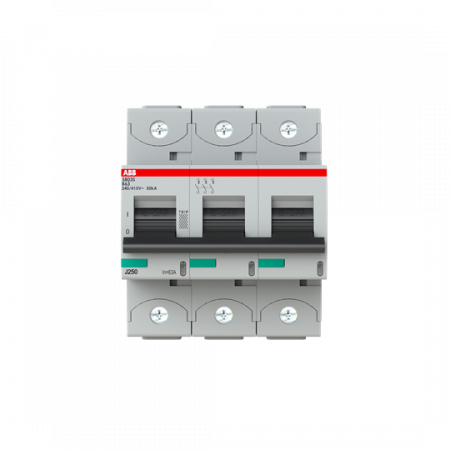 ABB S803S-B63 Hochleist.-Sicherungsautomat, 63A, B, 400 V AC=Icu 50kA, 690 V AC=Icu6kA, 3P