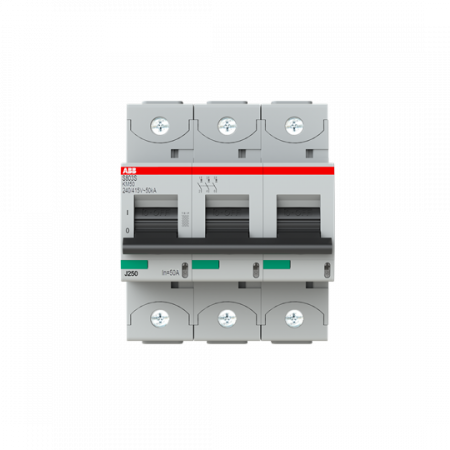 ABB S803S-KM50 Hochleistungs-Sicherungsautomat nur magnetische Auslösung, 3P 50A, Icu=50 kA,