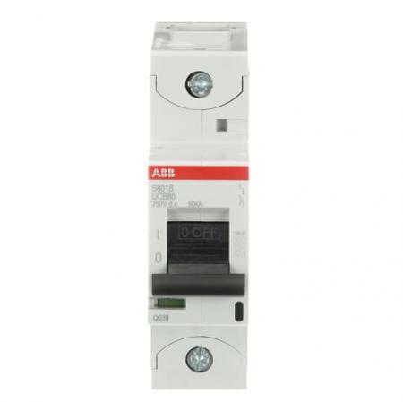 ABB S801S-UCB80 Hochleistungs-Sicherungsautomat 80A, B, 250V DC=Icu 50 kA, 1P