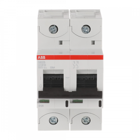 ABB S802S-UCB16 Hochleistungs-Sicherungsautomat, 16A, B, 500VDC=Icu 50kA, 2P