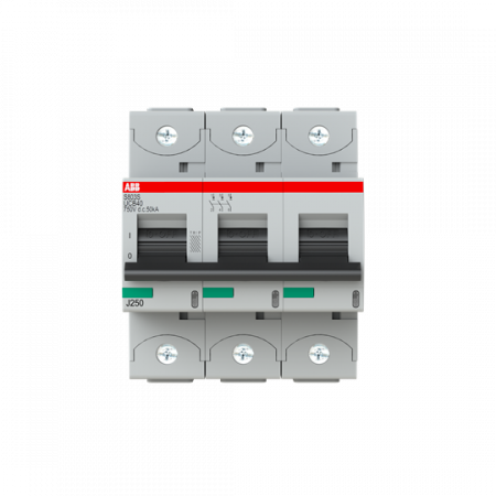ABB S803S-UCB40 Hochlei.-Sicherungsautomat, 40A, B, 750VDC=Icu 50kA, 3P