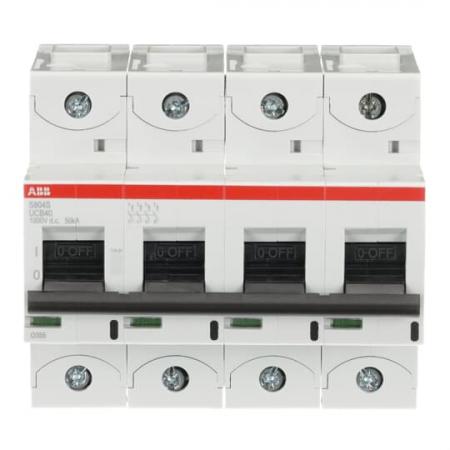 ABB S804S-UCB40 Hochlei.-Sicherungsautomat, 40A, B, 1000VDC=Icu 50kA, 4P