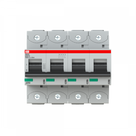 ABB S804S-UCK10 Hochlei.-Sicherungsautomat, 10A, K, 1000VDC=Icu 50kA, 4P
