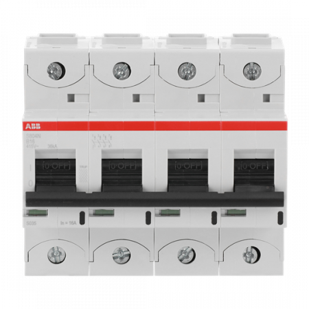 ABB S804N-B16 Hochleist.-Sicherungsautomat, 16A, B, 400 V AC=Icu 36kA, 690 V AC=Icu 4, 5kA,