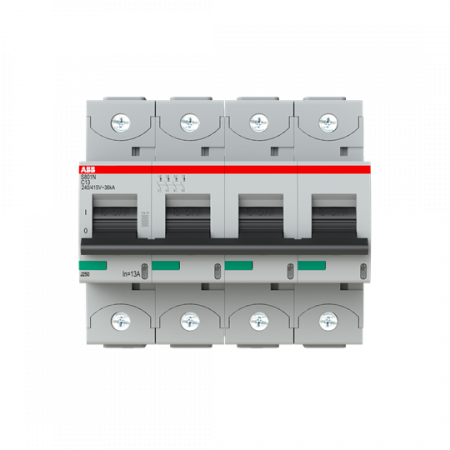 ABB S804N-C13 Hochleist.-Sicherungsautomat, 13A, C, 400 V AC=Icu 36kA, 690 V AC=Icu 4, 5kA,