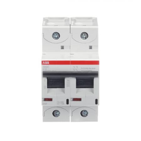 ABB S802C-K10 Hochleistungs-Sicherungsautomat, 10A, K, 415V AC=Icu 25 kA, 2P