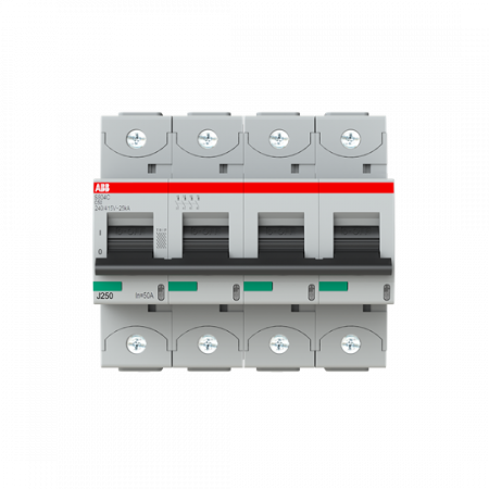 ABB S804C-C50 Hochleist.-Sicherungsautomat, 50A, C, 415 V AC=Icu 25kA, 4P